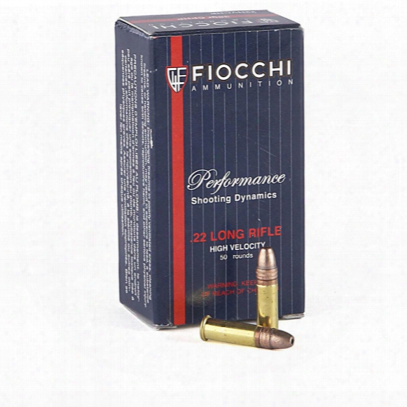 50 Rounds Fiocchi .22lr Performance Shooting Dynamics Cphp Ammo