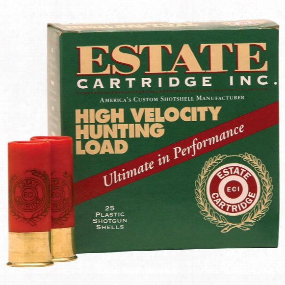 Estate Cartridge High Velocity Hunting Loads 12 Gauge 2 3/4&amp;quot; 1 1/4 Ozs. 25 Rounds