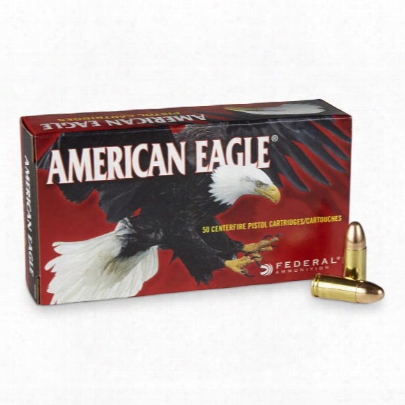 Federal American Eagle, 9mm Luger, Fmj, 115 Grain, 50 Rounds