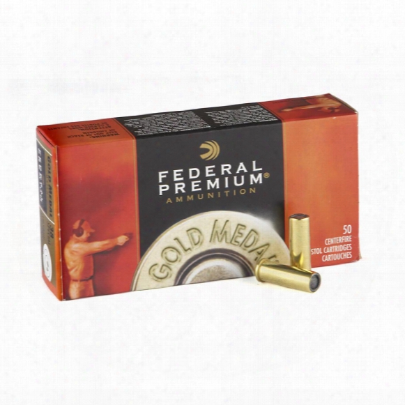 Federal Premium Gold Medal .38 Special 148 Grain Lead Wadcutter Match, 50 Rounds