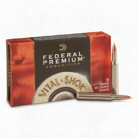Federal Premium Vital-shok, .270 Winchester, Nbt Hunting, 130 Grain, 20 Rounds