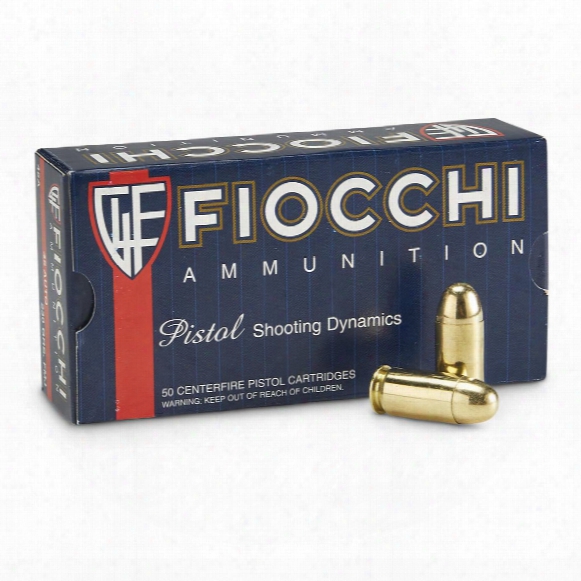Fiocchi Shooting Dynamics, .45 Auto, Fmj, 230 Grain, 50 Rounds