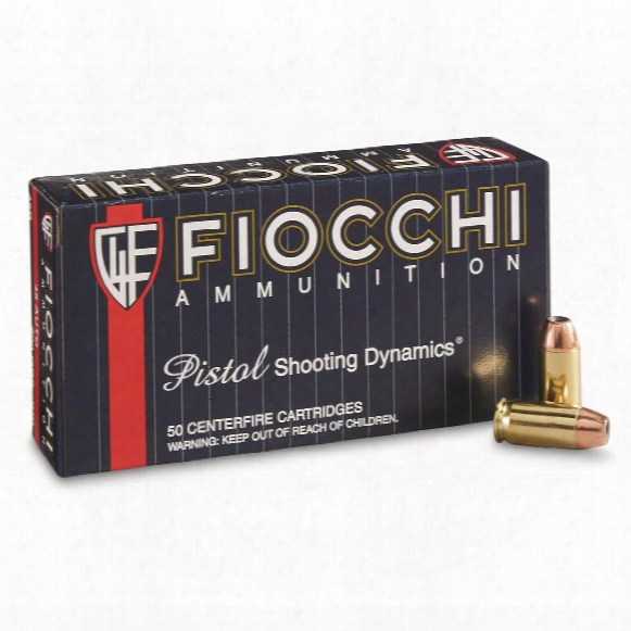 Fiocchi, Shooting Dynamics, .45 Auto, Jhp, 200 Grain, 50 Rounds