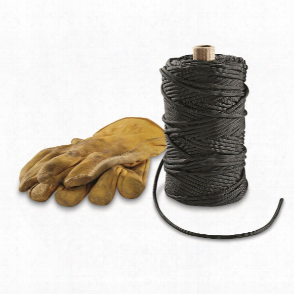 Military Style 550-lb. Tensile Paracord, 100 Yards, Black