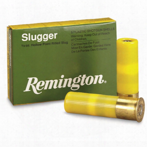 Remington, Slugger, 20 Gauge, 2 3/4&amp;quot; Shell, 5/8 Oz. Slug, 5 Rounds