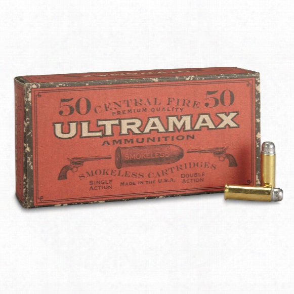 Ultramax Cowboy Action, .38 Special, Rnfp, 158 Grain, 50 Rounds