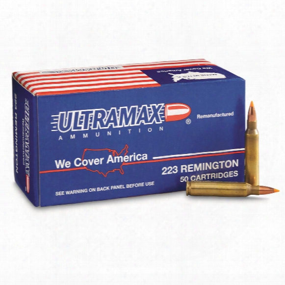 Ultramax Remanufactured, .223 Varmint, Nbt, 40 Grain, 50 Rounds