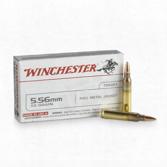 Winchester, .223 (5.56x45mm), Fmj, 55 Grain, 20 Rounds