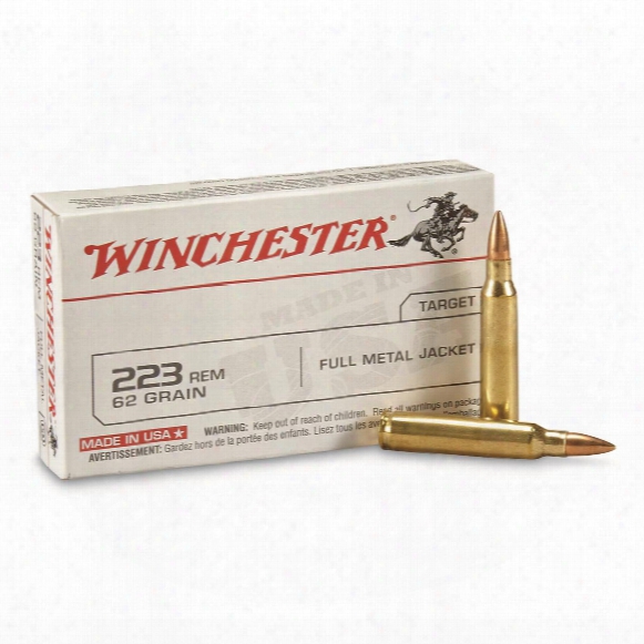Winchester, .223 Remington, Fmj, 62 Grain, 20 Rounds