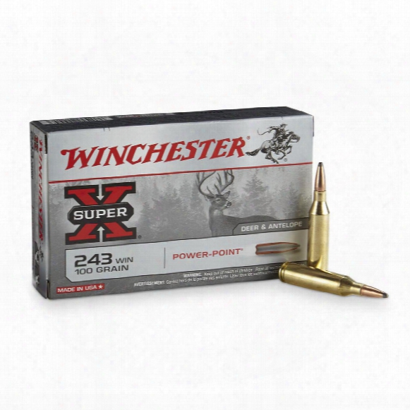 Winchester Super-x, .243 Winchester, Pp, 100 Grain, 20 Rounds