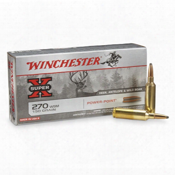 Winchester Super-x Rifle .270 Wsm, Pp, 150 Grain, 20 Rounds