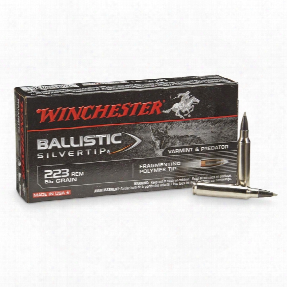 Winchester Supreme Ballistic Silvertip, .223 Remington, Bst, 55 Grain, 20 Rounds