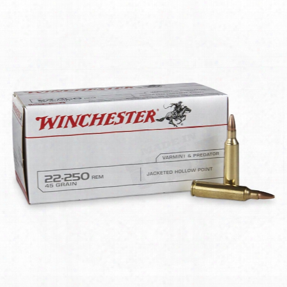 Winchester Usa, .22-250 Remington, Jhp, 45 Grain, 40 Rounds