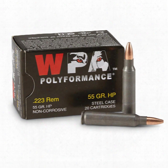 Wolf Wpa Polyformance, .223 Remington, Hp, 55 Grain, 240 Rounds