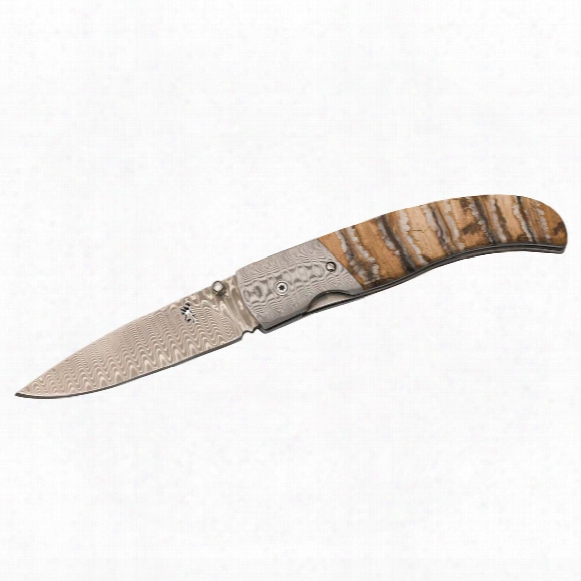 Browning Storm Front Damascus Mammoth Tooth Folding Knife