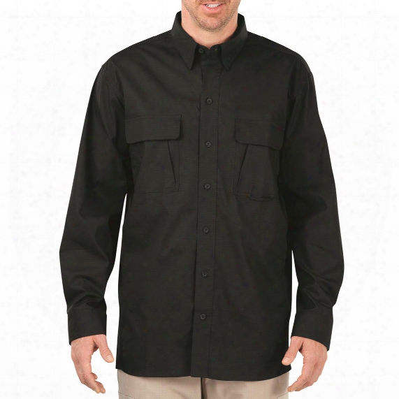 Dickies Men&amp;#39;s Long Sleeve Ventilated Ripstop Tactical Shirt