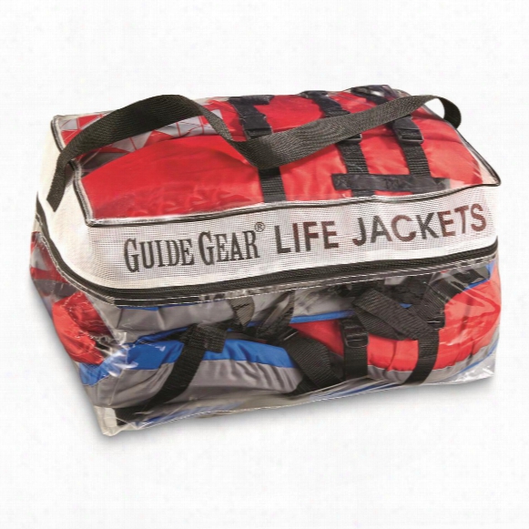 Guide Gear Type Iii Adult Universal Life Vests, 4 Pack
