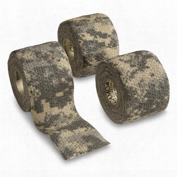 U.s. Military Surplus Mcnett Camo Form Wrap Tape, 3 Pack, New