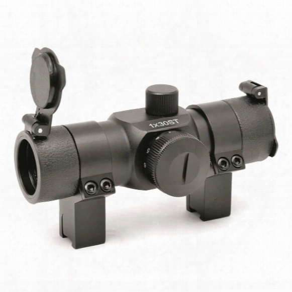 Hammers 1x30 Std, Circle Dot Reticle, Red Dot Sight With High Dovetail Rings
