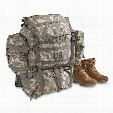 U.S Military Surplus MOLLE Field Pack Complete with Frame, New