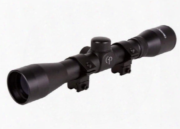Centerpoint Ar22 Series 4x32 Duplex Reticle Rifle Scope, 3/8" Rings