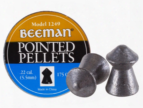 Beeman .22 Cal, 15.1 Grains, Pointed, 175ct