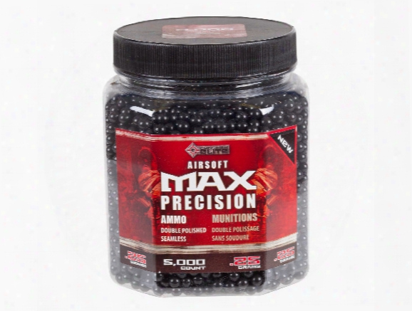 Crosman Max Precision 6mm Plastic Airsoft Bbs, 0.25g, 5,000rds, Black
