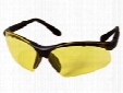 Radians Revelation Safety Glasses, Black Frame, Yellow Lenses, Adj. Temples