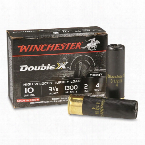 10 Rounds Winchester 10 Gauge 3 1/2&amp;quot;, 2 Oz. High Velocity Cpper Plated Turkey Shotshells