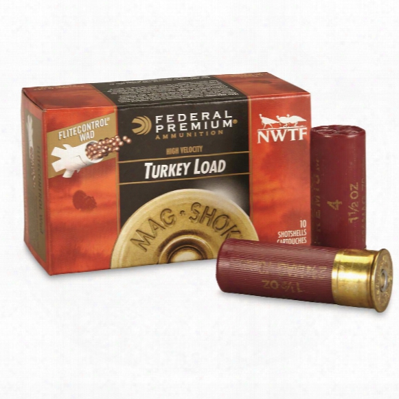 Federal Premium Mag-shok Lead, 12 Gauge, 2 3/4&amp;quot; Nwtf, Turkey Load Shells, 10 Rounds