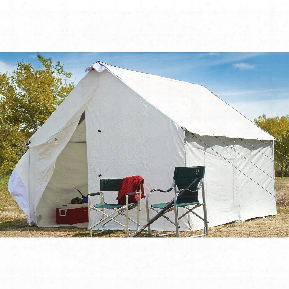 Guide Gear Canvas Wall Tent, 10&amp;#039; X 12&amp;#039;