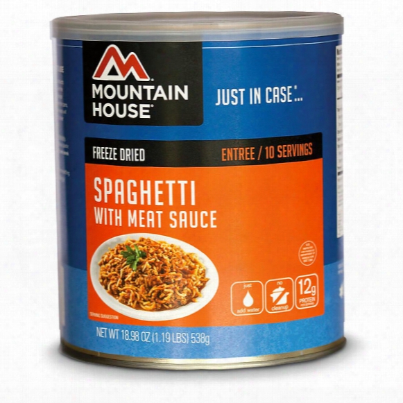 Mountain House Emergency Food Freeze-dried Spaghetti With Meat Sauce, 10 Servings
