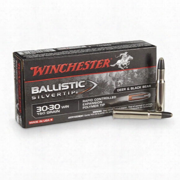 Winchester Ballistic Silvertip, .30-30 Winchester, Bst, 150 Grain 20 Rounds