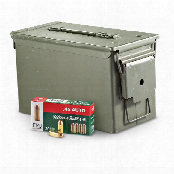 800 Rounds .45 Caliber Acp 230 Grain Fmj Ammo With Can