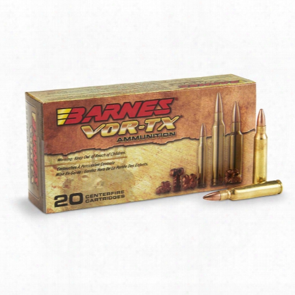 Barnes Vor-tx .223 Remington, Tsx Rifle Ammo, 55 Grain, 20 Rounds