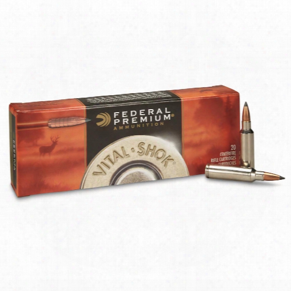 Federal Premium Vital-shok, .300 Winchester Short Magnum, Trophy Copper Bt, 165 Grain, 20 Rounds