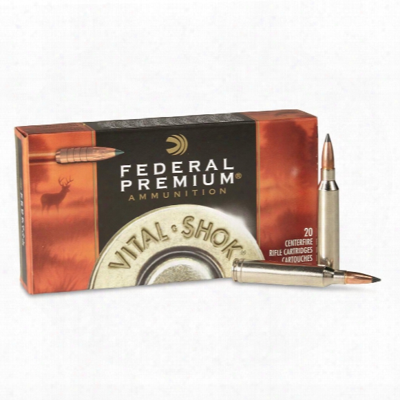 Federal Premium Vital-shok, 7mm Remington, Trophy Copper Bt, 150 Grain, 20 Rounds