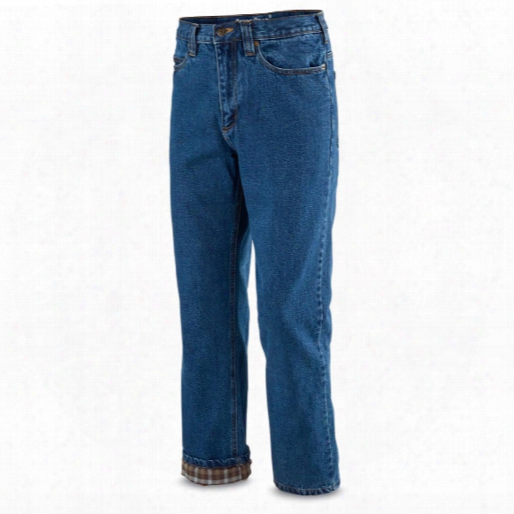 Guide Gear Men&amp;#039;s Flannel-lined Denim Jeans