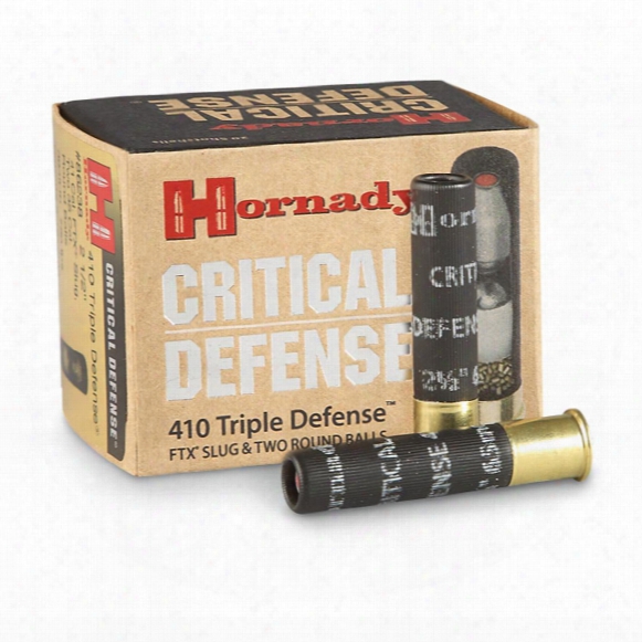 Hornady Critical Defense, .410 Gauge, 2 1/2&amp;quot;, Ftx Slug, 20 Rounds