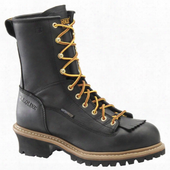 Men&amp;#39;s Carolina&amp;#174; Steel Toe Waterproof Lace - To - Toe Logger Boots