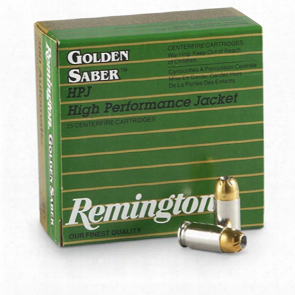 Remington Golden Saber, .380 Acp, Bjhp, 102 Grain, 100 Rounds