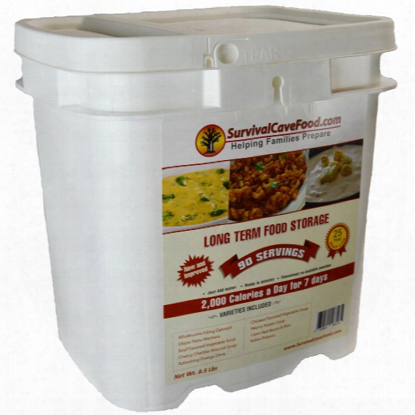Survival Cave 90-serving Freeze Dried Emergency Food Kit