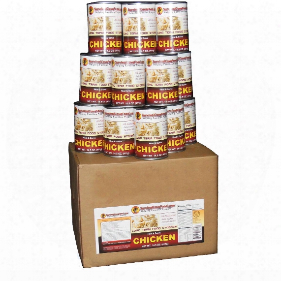 Survival Cave Food&amp;#174; Canned Chicken, 12-pk. 14 1/2-oz. Cans