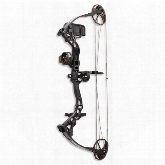 Youth&amp;#39;s Diamond By Bowtech Atomic Compound Bow, Black With Blue Limbs