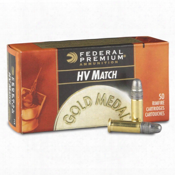 Federal Gold Medal, .22lr, High-velocuty Match Solid, 40 Grain, 50 Rounds