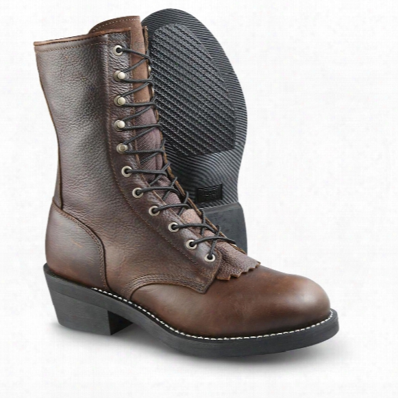 Guide Gear Men&amp;#39;s Kiltie Packer Leather Work Boots