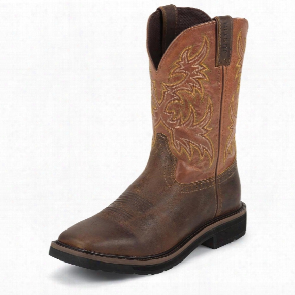 Men&amp;#39;s Justin 11&amp;quot; Stampede Pull-on  Boots