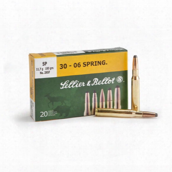 Sellier &amp;amp; Bellot, .30-06 Springfield, Sp, 180 Grain, 20 Rounds