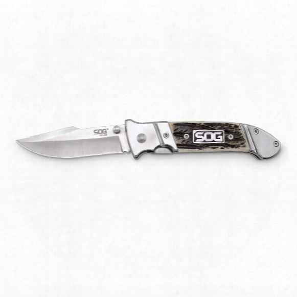 Sog Stag Fielder Folding Knife, 3.5&amp;quot; Blade
