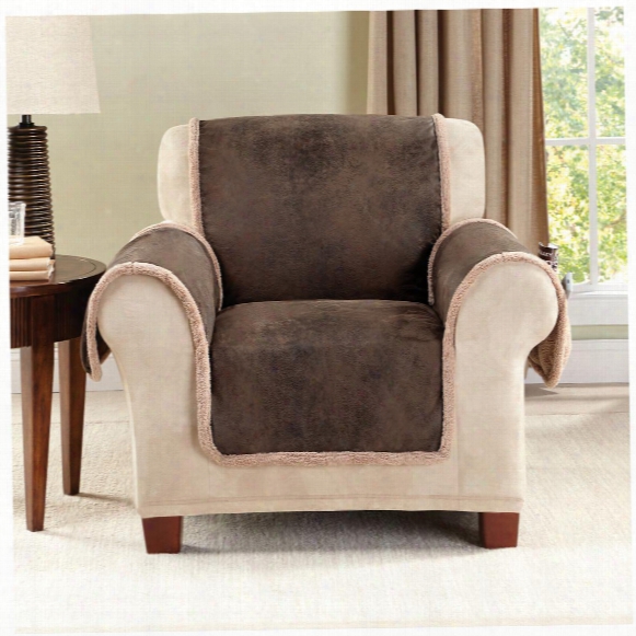 Sure Fit&amp;reg; Leather Furn Friend Chair Slipcover
